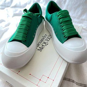 Alexander McQueen Deck Lace-up Plimsoll Sneakers Men’s Sz EU 41